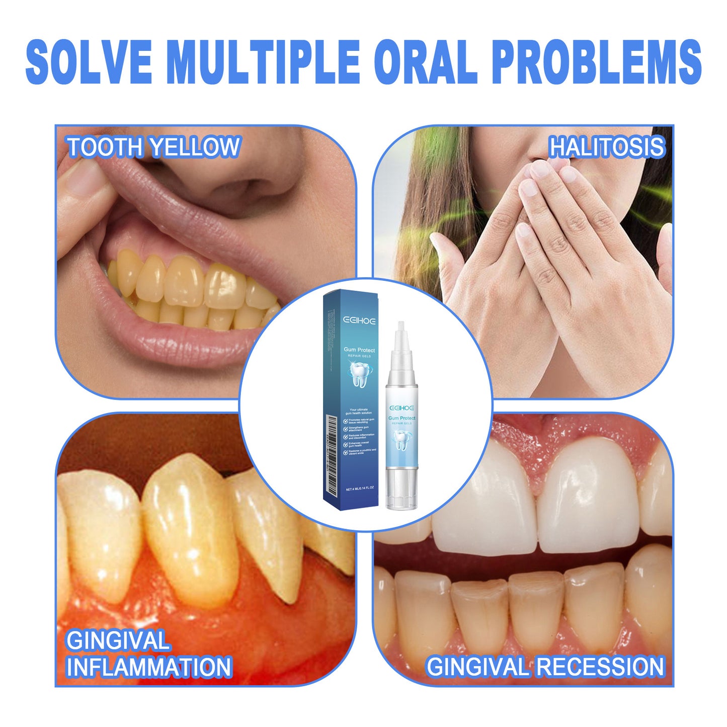 EELHOE Teeth Care Gel for Stain Removal & Fresh Breath